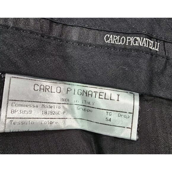 Carlo Pignatelli MENS SIZE US 38X27 Brown Shiny Dress Pants Wool Blend ITALY - Picture 12 of 14